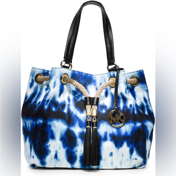Michael Kors Handbags - Michael Kors Navy Tie-Dye Tote